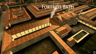 Animation of ancient Roman Fort in Caerleon Wales [upl. by Surazal]