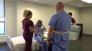 Physical Therapy Transfer Training  How To Transfer From Wheelchair To Bed [upl. by Pappas]