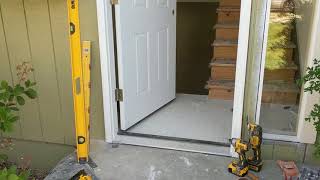 Jeld Wen Front Door Installation  Really crappy products and craftsmanship PART 1 [upl. by Margette]