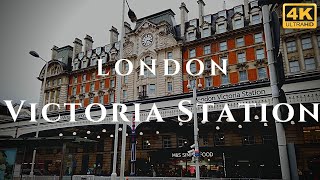 London Victoria Station Walk Through England 4K [upl. by Estrella738]