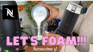 How To Foam Milk With Aeroccino 3 Make Coffee With Foam Tips amp Tricks  Easy Foamed Latte Recipe [upl. by Eenahs]