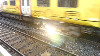 Merseyrail 507 009 making arcs at Birkdale station [upl. by Checani582]